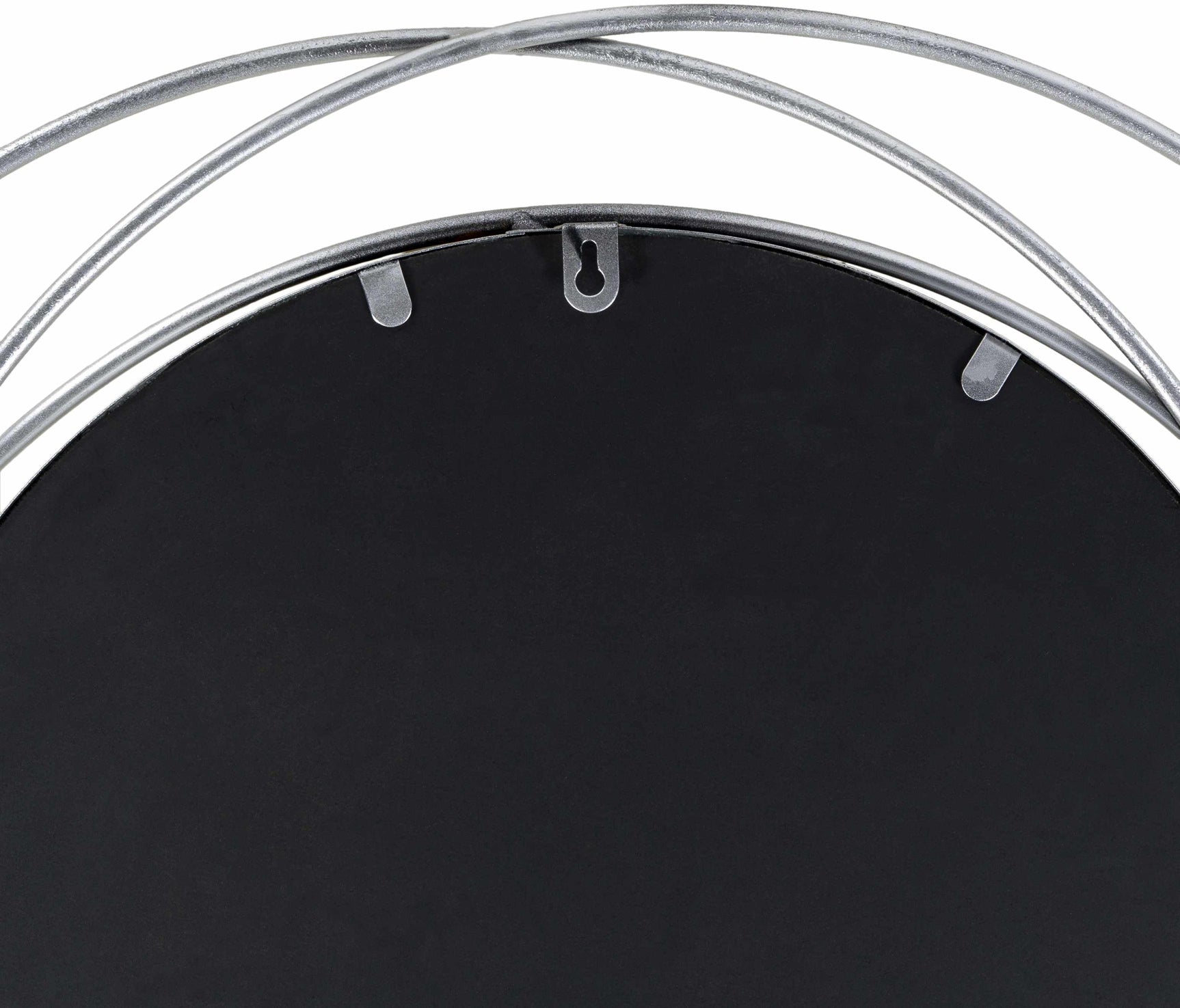 Basay Round Silver Gray Mirror - Ornate Home