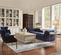 Base And Crown White Coffee Table - Ornate Home