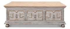 Base And Crown White Coffee Table - Ornate Home