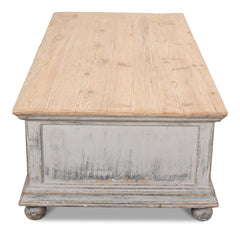 Base And Crown White Coffee Table - Ornate Home