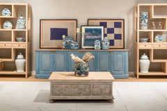Base And Crown White Coffee Table - Ornate Home