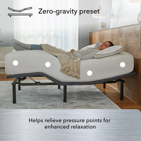 Baselogic Silver Black/Gray Twin XL Adjustable Base - Ornate Home