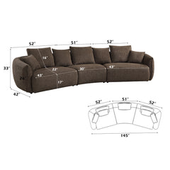 Bash Sofa W/7 Pillows - Ornate Home