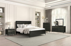 Bashford Espresso Queen Bed - Ornate Home