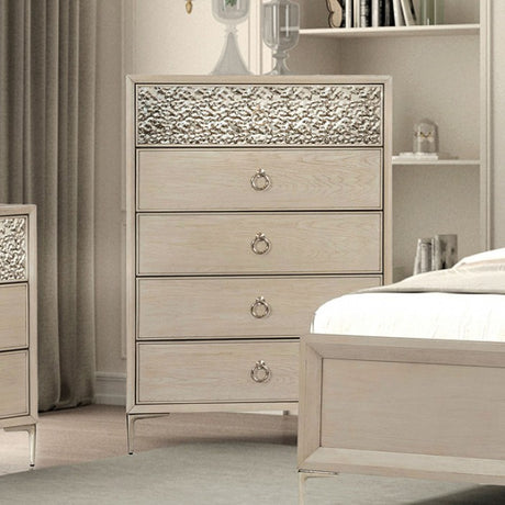 Bashford Natural Oak Chest - Ornate Home