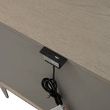 Bashford Natural Oak Nightstand - Ornate Home