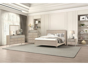 Bashford Natural Oak Queen 5 Piece Bedroom Set w/2 Nightstands - Ornate Home