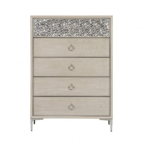 Bashford Natural Oak Queen 5 Piece Bedroom Set w/Chest - Ornate Home