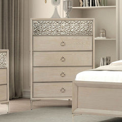 Bashford Natural Oak Queen 5 Piece Bedroom Set w/Chest - Ornate Home