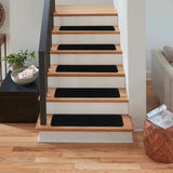 Basic Stair Tread Rugs, Black - Clearance - Ornate Home