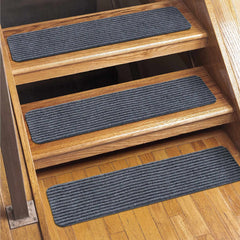 Basic Stair Tread Rugs, Light Gray - Clearance - Ornate Home