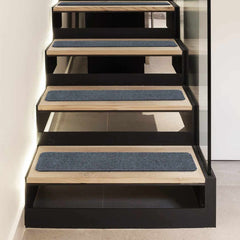 Basic Stair Tread Rugs, Light Gray - Clearance - Ornate Home