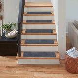 Basic Stair Tread Rugs, Light Gray - Clearance - Ornate Home