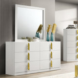Basildon White/Gold Dresser - Ornate Home