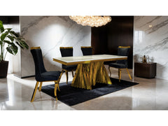 Basilicata Gold Dining Table - Ornate Home