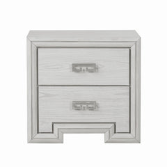 Basilone White Nightstand - Ornate Home