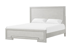 Basilone White Queen 5 Piece Bedroom Set w/2 Nightstands - Ornate Home