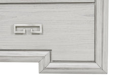 Basilone White Queen 5 Piece Bedroom Set w/2 Nightstands - Ornate Home