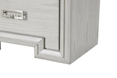 Basilone White Queen 5 Piece Bedroom Set w/2 Nightstands - Ornate Home