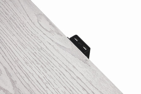 Basilone White Queen 5 Piece Bedroom Set w/2 Nightstands - Ornate Home