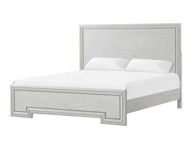 Basilone White Queen Bed - Ornate Home