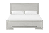 Basilone White Queen Bed - Ornate Home