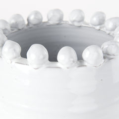 Basin Medium Off-White Glazed Vase - Ornate Home