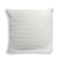 Basket Stripe Ivory Outdoor Pillow - Ornate Home