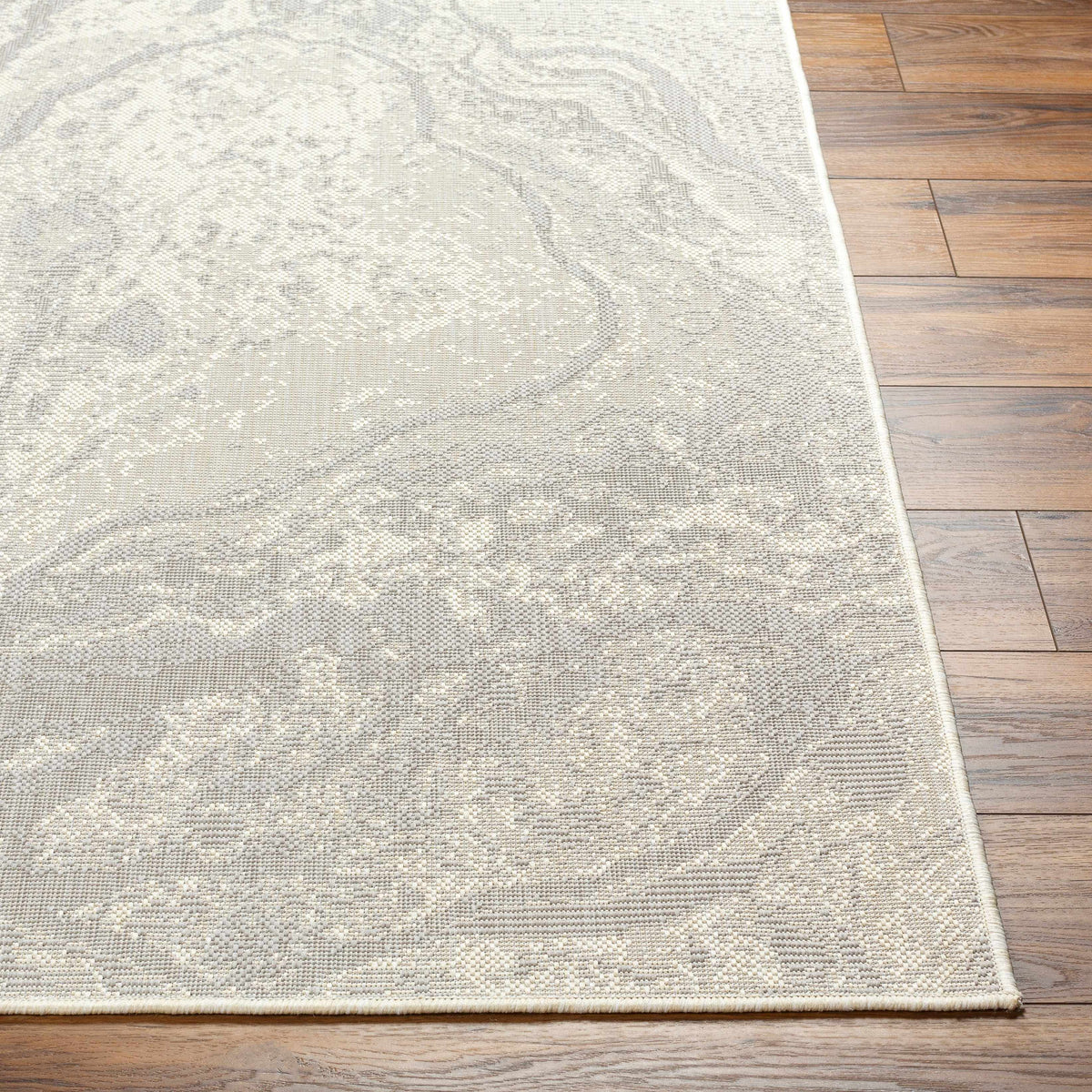 Basma Cream Marble Outdoor Area Rug - Clearance - Ornate Home