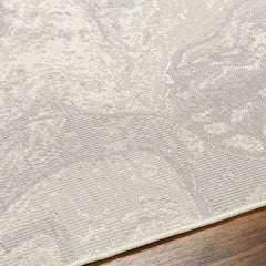 Basma Cream Marble Outdoor Area Rug - Clearance - Ornate Home