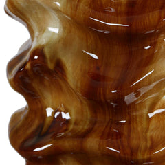 Bassa Brown Cream Glazed Table Lamp - Ornate Home