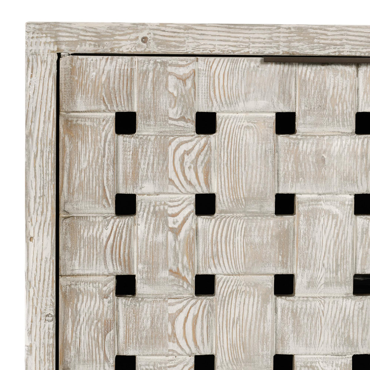 Bast Timeworn Cream Cabinet - Ornate Home