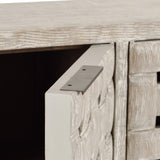 Bast Timeworn Cream Cabinet - Ornate Home