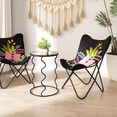 Bastia Black Side Table - Ornate Home