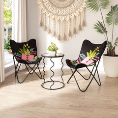 Bastia Black Side Table - Ornate Home