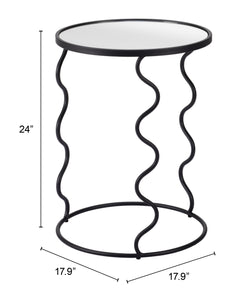 Bastia Black Side Table - Ornate Home