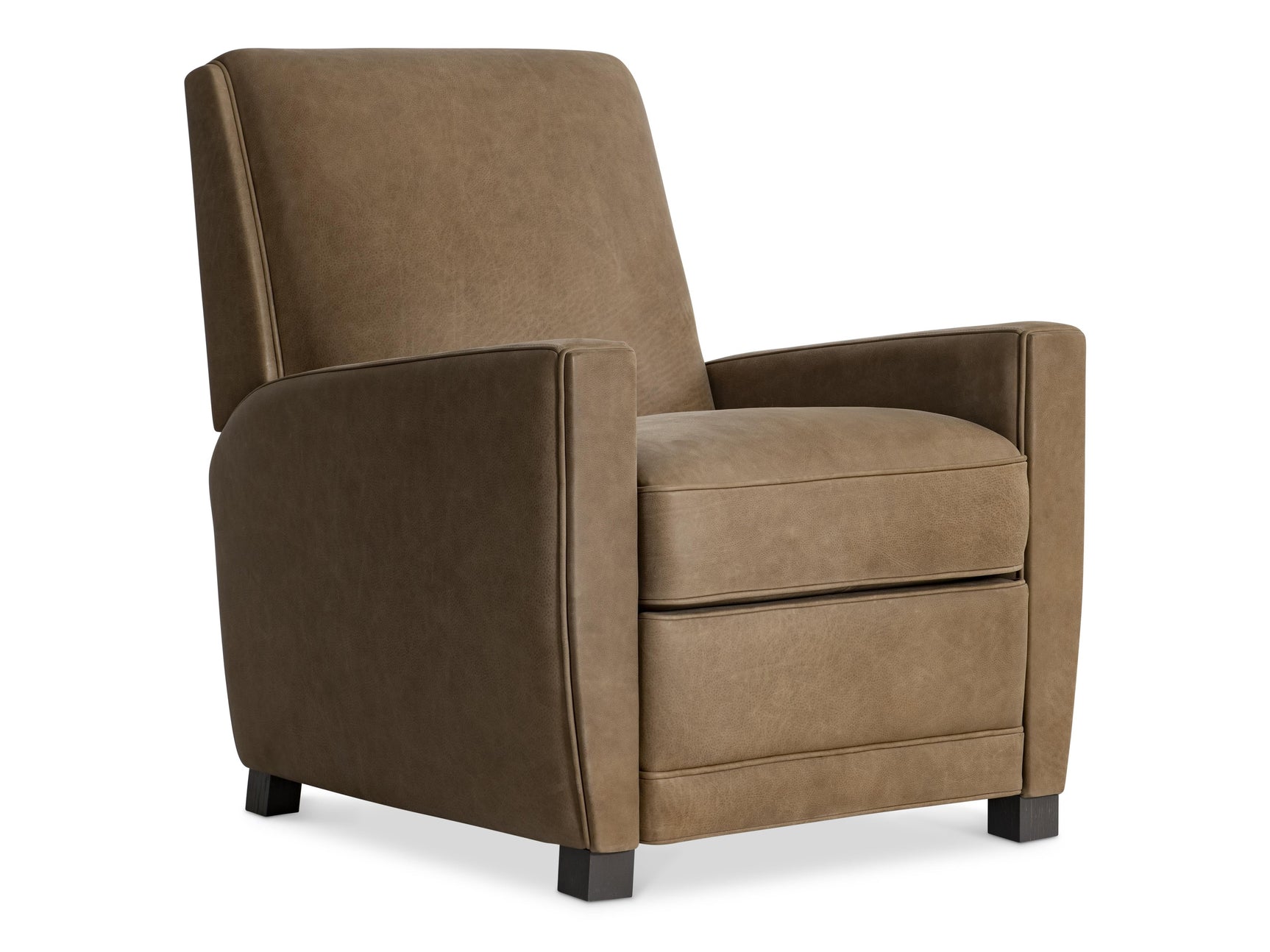 Bastille Beige/Tan Leather Recliner - Ornate Home