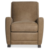 Bastille Beige/Tan Leather Recliner - Ornate Home