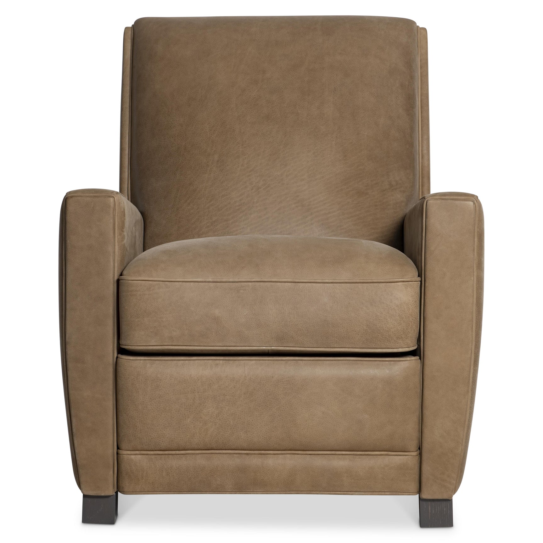 Bastille Beige/Tan Leather Recliner - Ornate Home