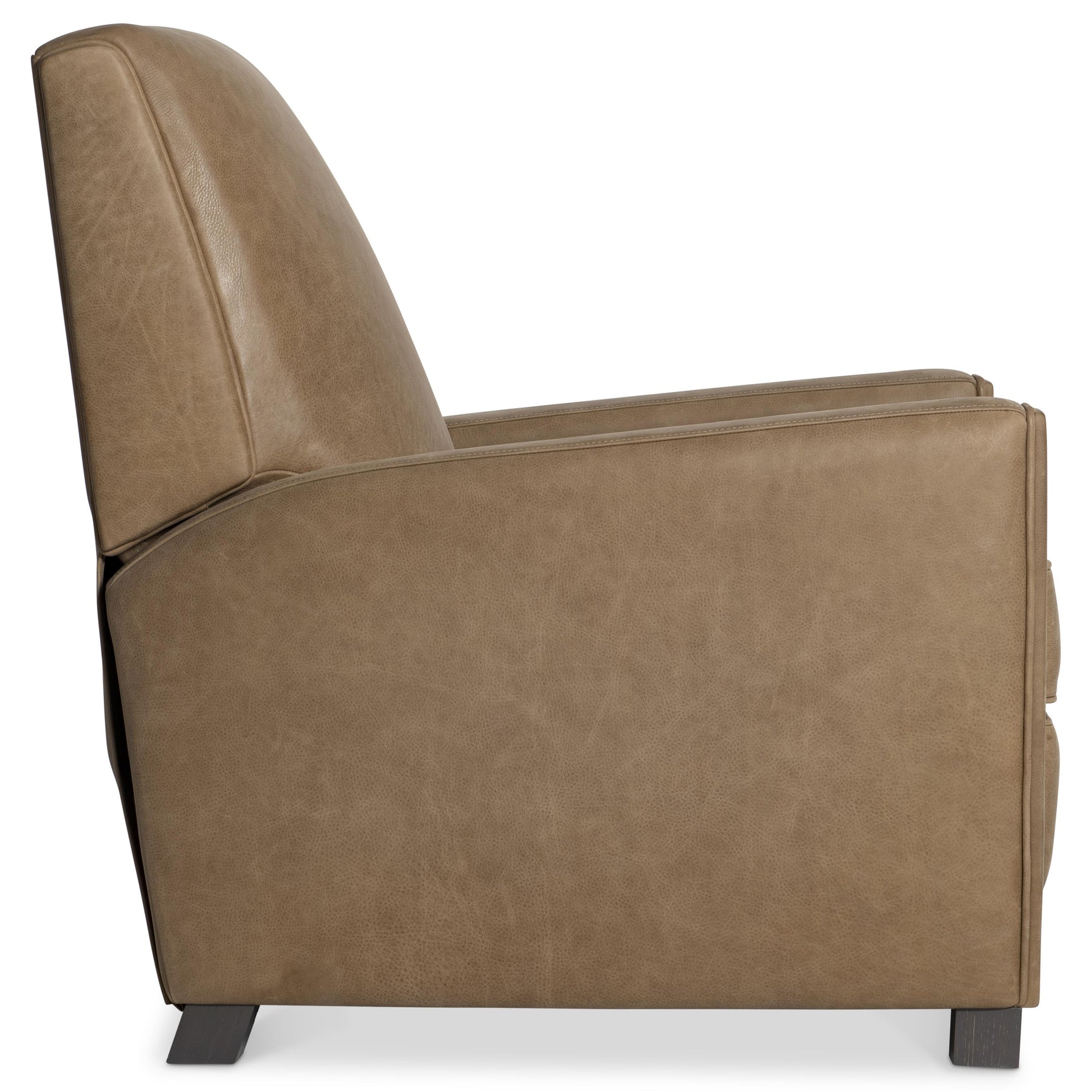 Bastille Beige/Tan Leather Recliner - Ornate Home