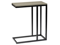 Baston Dark Gray Side Table - Ornate Home
