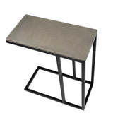 Baston Dark Gray Side Table - Ornate Home