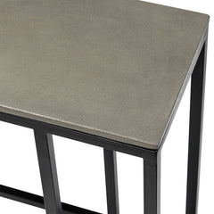 Baston Dark Gray Side Table - Ornate Home