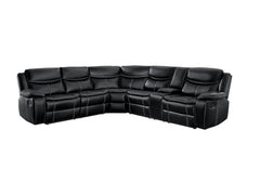 Bastrop Black 3-Piece Sectional - Ornate Home