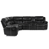 Bastrop Black 3-Piece Sectional - Ornate Home
