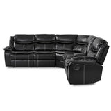 Bastrop Black 3-Piece Sectional - Ornate Home