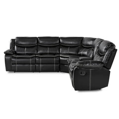 Bastrop Black 3-Piece Sectional - Ornate Home