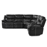 Bastrop Black 3-Piece Sectional - Ornate Home