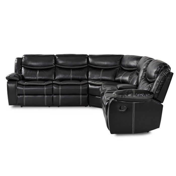Bastrop Black 3-Piece Sectional - Ornate Home