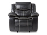 Bastrop Black Glider Reclining Chair - Ornate Home